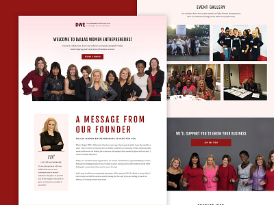 Dallas Women Entrepreneur - Sales Page coaching conference sales page ui ui design ux