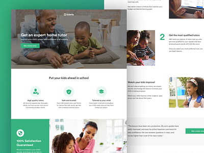 Redesigning Tuteria.com education landing page learning platform sage segun adebayo tuteria tutoring ui ui design ux ux design web design