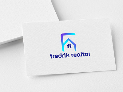 Letter F Real Estate Logo