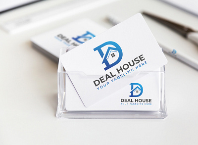 Letter D Real Estate Logo brand identity branding branding agency branding designer branding for real estate business card design logo maker luxury real estate real estate branding
