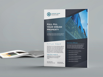 One Page Corporate Brochure Design