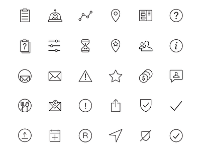 Black & White Icons flat icon iconography icons minimal ui web website