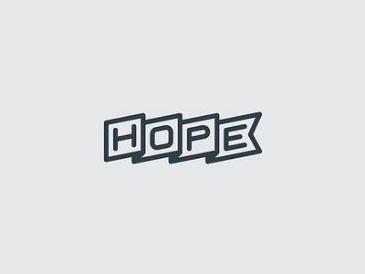 Year of Hope: Banner Year banner church flag hope jesus logo saddleback type typography wave waving year