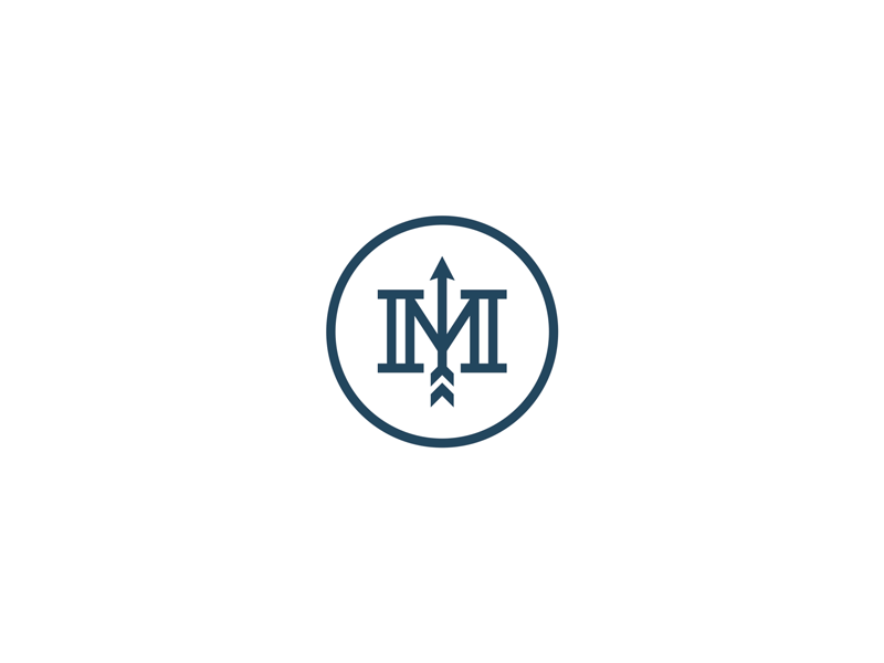 "M" Mark Animation pillar motion mograph mark m logomark logo icon column circle arrow animation