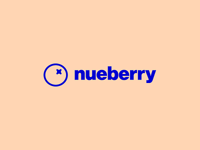 Nueberry berry blue blueberry brand branding design food fruit icon identity logo mark minimal