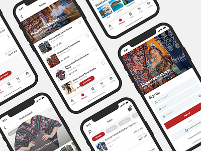 Ecommerce App batik design ecommerce ecommerce app ecommerce shop figma indonesia shop shopping shopping app ui ui design uiux ux