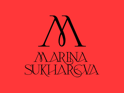 My logo l Marina Sukhareva branding graphic design identity logo marina sukhareva sign type