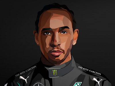 Lewis Hamilton Illustration