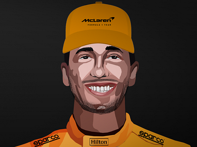 Daniel Ricciardo Illustration