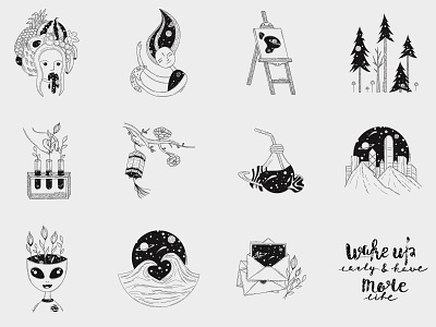 Too Creative for You art character design cosmic creative creative design cute icon icon design icon set icons icons pack inspirational line line icon linework outline outline icon planet vector vector art