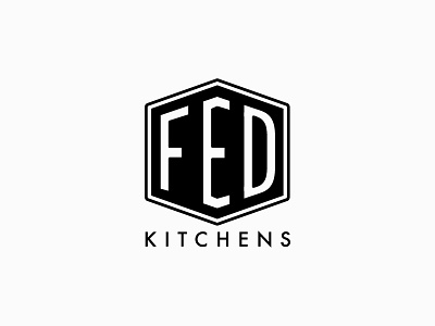 Fed Kitchens / Brand badge branding minimal paleo