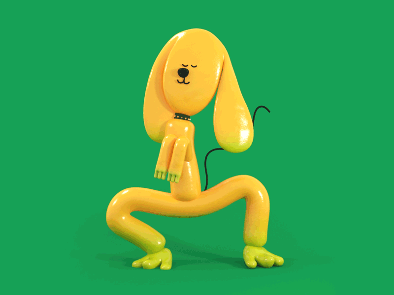 Banana Dog by Milo Targett on Dribbble