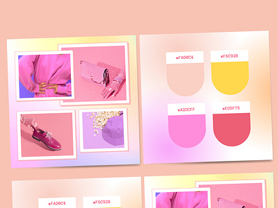 Gradient Moodboard and Color Palette Design