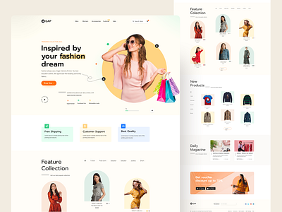 #Exploration - Fashion Landing page