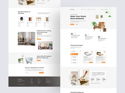 Furniture Landing Page Website