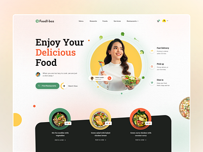 Food Delivery Landing page