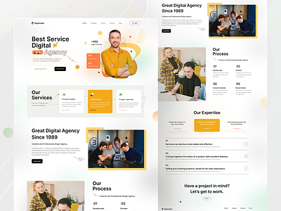 Digital Agency Website Design business digital agency landingpage product design startup ui uiux webdesign website