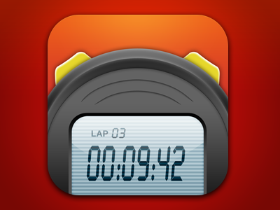 Icon for an upcoming stopwatch app app icon iphone stopwatch