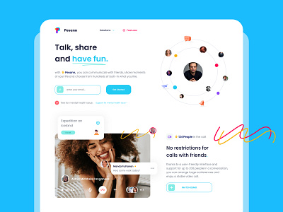 Social & Messaging Website Design : Pesann 💬 app branding design icon illustration logo message app messaging messaging app pesan social social media social media design social messaging app social network socialmedia typography ui ux web