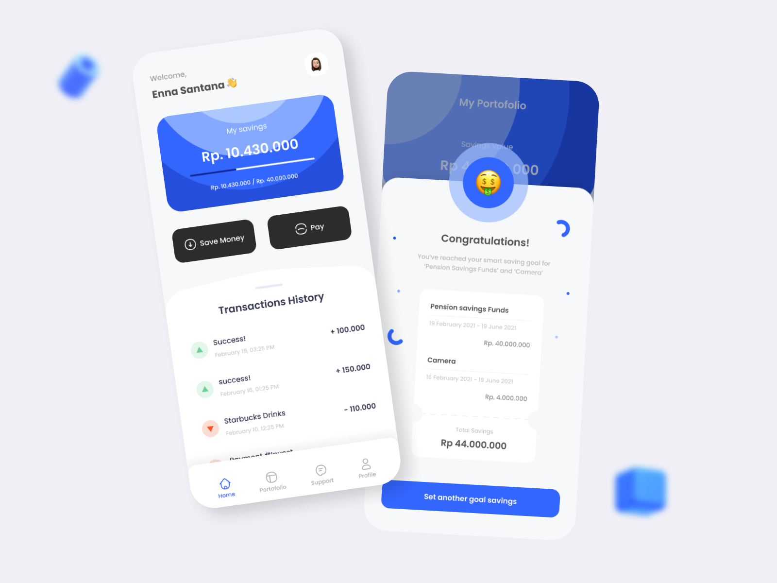 Saving Application : Fleet 🏦 by Chres Charlilo on Dribbble