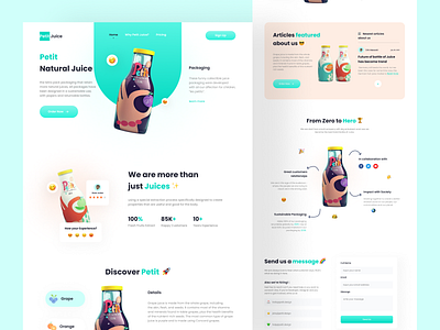 Beverage Products Landing Page - Petit