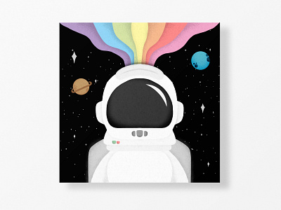 Ilustración / Astronauta en el Espacio branding design graphic design icon illustration logo vector