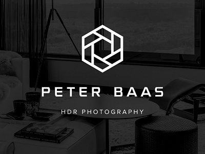 Peter Baas HDR Photography logo graphic identity logo typography