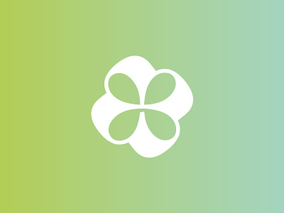 Hydro flower design graphic icon identity logo