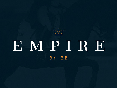 EMPIRE bb crown design empire graphic horse logo typography