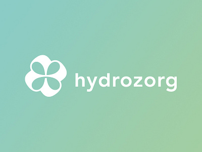hydrozorg care color design dynamic flower graphic hydro logo