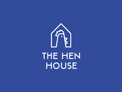 The Hen House authentic chicken design fast food logo restaurant