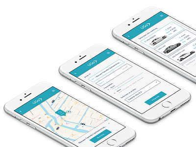 UGo app cab design taxi travel ugo