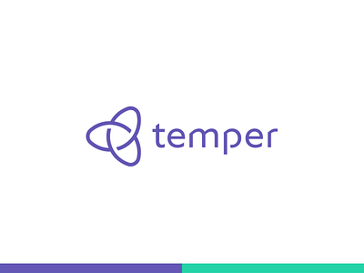 Temper connection design logo typography work