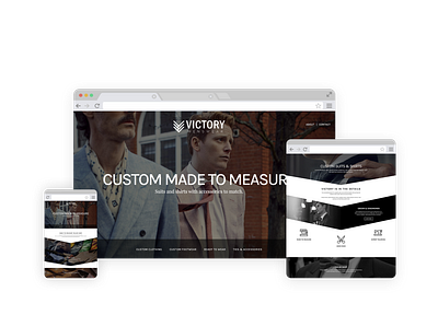 Victory Menswear - Ecommerce Website agency clothing design ecommerce ecommerce website fashion gangsters gentlemen minimal shopify shopify store style victory menswear victory menswear web design website website design