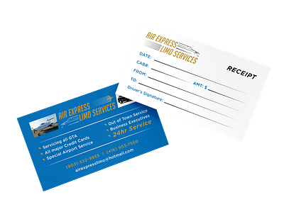 Air express - Business Card agency air express branding business card business card design illustrator limo logo services