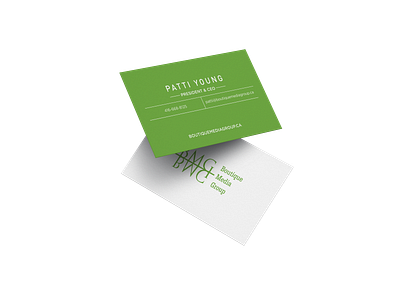 Boutique Media Group - Business Card agency boutique media group branding business card business card design illustrator