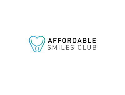 Affordable Smiles Club - Logo affordable smiles club agency asc branding dental dental care dental logo dentist dentist logo dentistry dentists design illustrator logo logo design logos