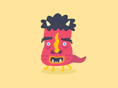 Monster No. 2 character design colorful doodle illustration monster