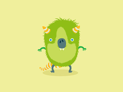 Monster No. 4 - Hamsterzilla character design creature doodle guinea pig hamster illustration monster