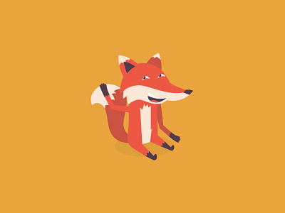 Fox animal creature flat fox illustration mascot nature warm