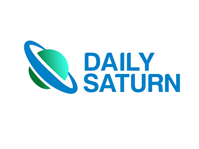 Daily Saturn Website Logo app app logo design brand brand identity branding branding and identity icon logo design package design