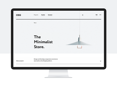 OSG agency clean concept fullscreen grid minimal portfolio responsive web website white wip