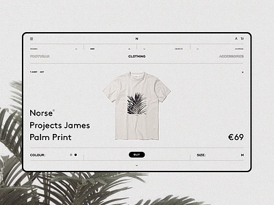 Norse Store clean concept desktop e commerce fullscreen grey grid minimal responsive web website wip