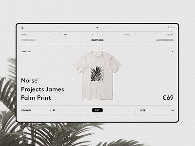 Norse Store clean concept desktop e commerce fullscreen grey grid minimal responsive web website wip