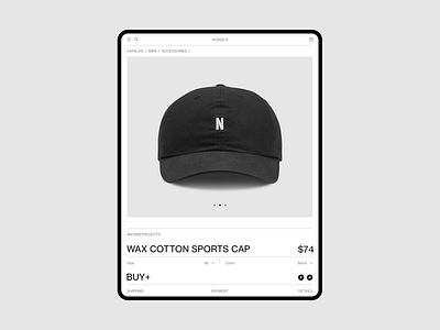 Norse Store. Tablet. clean concept e commerce fullscreen grid ipad minimal responsive shop store tablet ui ux web website white wip