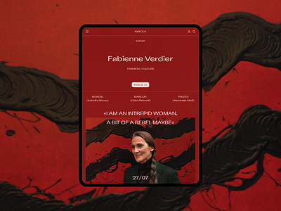 Kinfolk article blog clean concept desktop editorial grid ipad minimal minimalism red responsive tablet ui ux web website wip