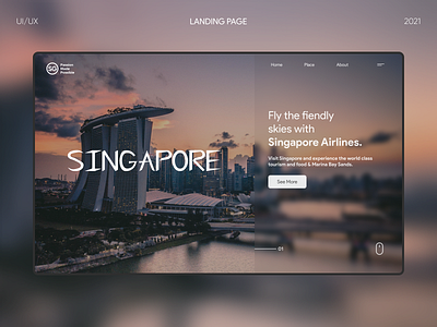 Visit Singapore - Web Landing Page Concept airlines booking branding design graphic design logo singapore travel ui ux