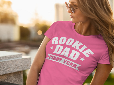 ROOKIE DAD FIRST YEAR SHIRT dad tshirt dady tshirt rookie dad rookie dad first year rookie dad shirt tshirt tshirts