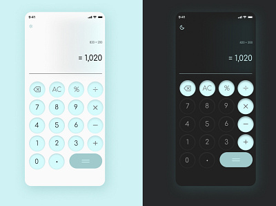 Calculator - Daily UI 004 app design ui ux web