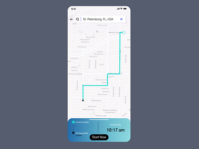 Location Tracker - Daily UI 20 design flat graphic design ui ux